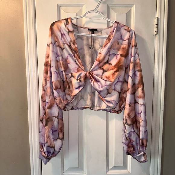 Dynamite watercolour crop top - Picture 2 of 3